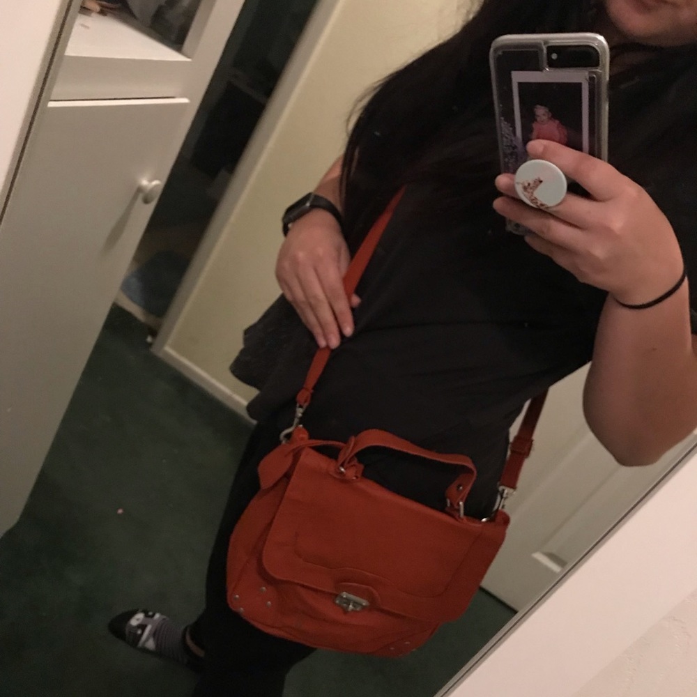 Xhilaration orange crossbody bag